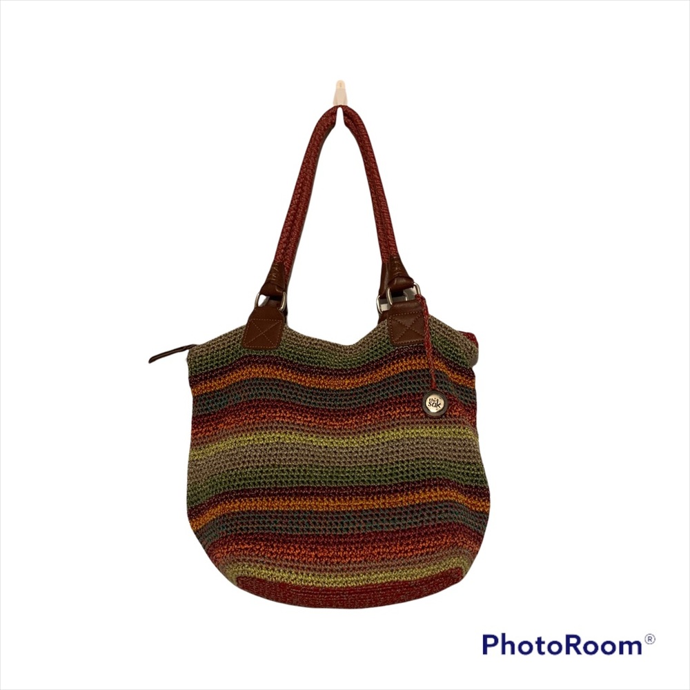 The Sak Mutlicolor Striped Crotchet Hobo Bag